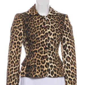 Moschino Animal Print Blazer